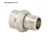 Разъемное соединение LD Pride прямое НР-ВР 1 1/2 никелированное с прокладкой O-RING LD.67.520.40