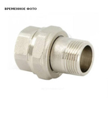 Разъемное соединение LD Pride прямое НР-ВР 1 1/2 никелированное с прокладкой O-RING LD.67.520.40