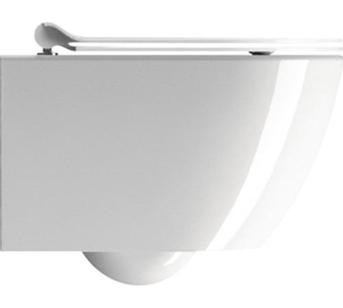 Унитаз подвесной безободковый GSI Pura 500x360 мм Swirlflush белый глянцевый 8816FR511