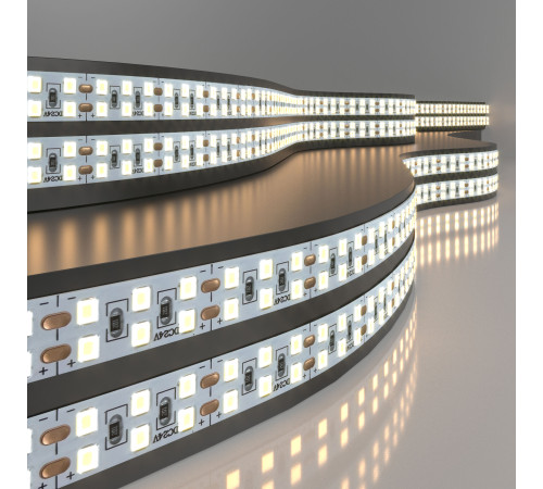 Лента светодиодная 240 LED 18 Вт IP20 двухрядная 3300К теплый белый, 5м 2835 24V 240Led 18W IP20