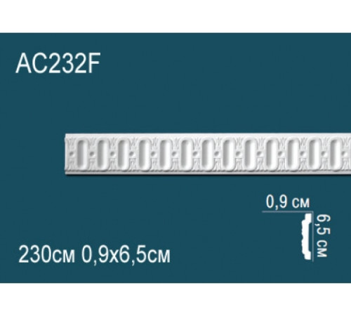 Молдинг гибкий Perfect полиуретановый с рисунком 2000х56х18 мм AC232F