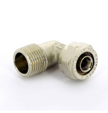 Угол обжимной никелированный Tiemme 16х1/2 наружная резьба 1600013