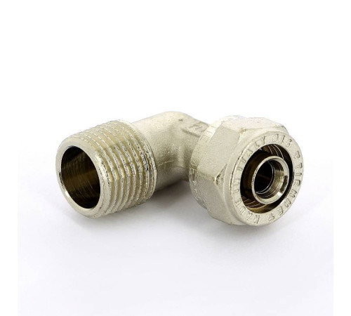 Угол обжимной никелированный Tiemme 16х1/2 наружная резьба 1600013