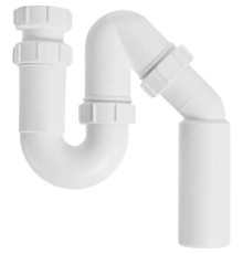 Сифон McAlpine трубный P/S-образный 1 1/2 x 40 мм без выпуска MRSK12