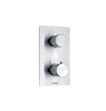 Внешняя часть термостата для душа Bossini Nobu на 2-5 потребителей матовая сталь INZ072.075