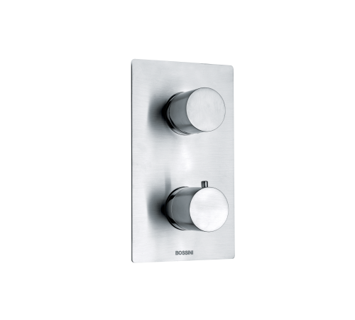 Внешняя часть термостата для душа Bossini Nobu на 2-5 потребителей матовая сталь INZ072.075