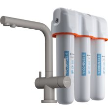 Комплект Omoikiri смеситель Nagano-P и фильтр pure drop Lite leningrad grey 4219.8028P
