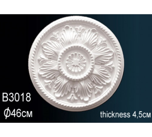 Розетка потолочная Perfect полиуретановая с орнаментом 660 мм B3018