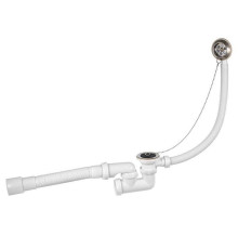 Слив-перелив для ванны Wirquin с регулируемым сифоном и гофрой 30718061