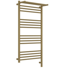 Полотенцесушитель электрический Сунержа Богема 3.1 с 1 полкой 50х100 см правое подключение золотой шёлк матовый 32-6007-1050