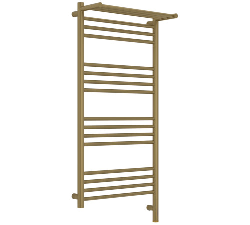 Полотенцесушитель электрический Сунержа Богема 3.1 с 1 полкой 50х100 см правое подключение золотой шёлк матовый 32-6007-1050