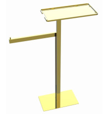 Стойка напольная с полкой и полотенцедержателем Boheme Venturo золото 10952-G