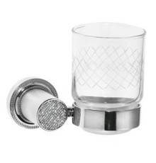 Стакан для зубных щеток подвесной Boheme Royal Cristal хром 10924-CR