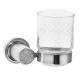 Стакан для зубных щеток подвесной Boheme Royal Cristal хром 10924-CR