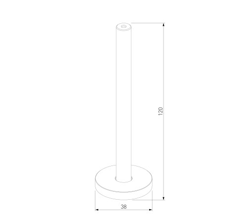 Mini Magnetic Настенно-потолочное крепление для шинопровода Round 85200/00