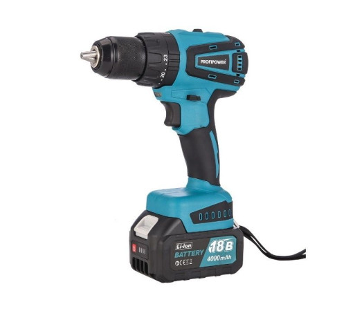 Дрель ударная аккумуляторная ProfiPower MKDHP-18V 18 В MKDHP-18V