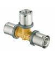 Тройник пресс FAR 32x3 мм латунный 4908 3201