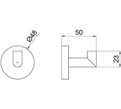 Крючок для полотенец Allen Brau Priority хром 6.31001-00