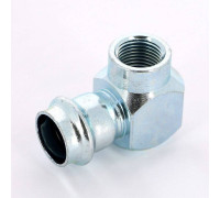 Угольник переходной Viega Prestabo 90° 22х1/2 пресс-В оцинкованная сталь 601263