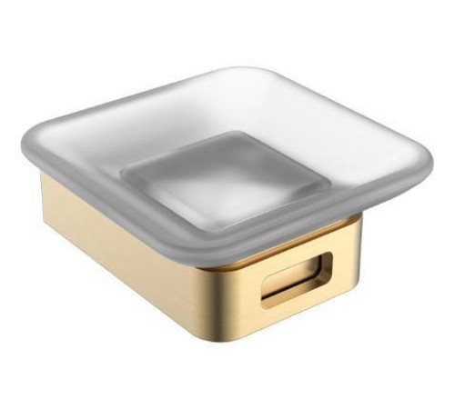 Мыльница подвесная Boheme Q квадратная матовое золото 10943-MG