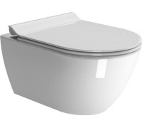 Унитаз подвесной безободковый GSI Pura 500x360 мм Swirlflush белый глянцевый 8816FR511