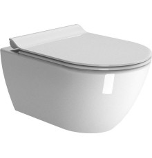 Унитаз подвесной безободковый GSI Pura 500x360 мм Swirlflush белый глянцевый 8816FR511