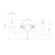 Бра с хрустальным декором 60018/2 белый с золотом