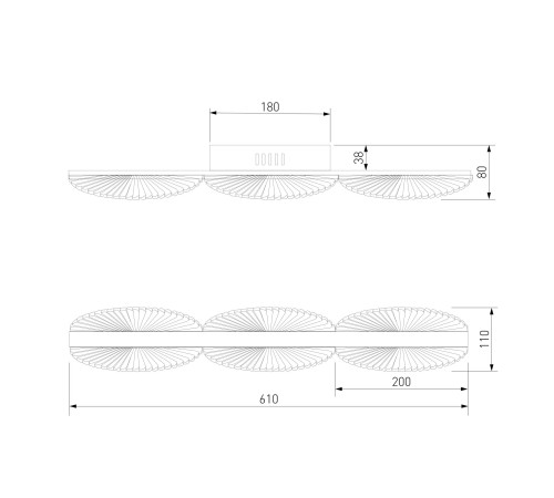 Настенный светодиодный светильник 303070 LED