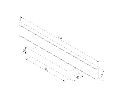 Настенный светодиодный светильник Sankara LED черный Sankara LED 16W IP20 черная