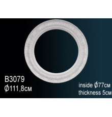 Розетка потолочная под люстру Perfect B3079 полиуретановая с орнаментом 597 мм B3079