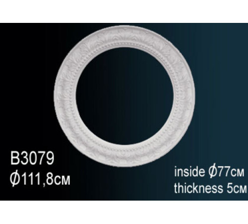 Розетка потолочная под люстру Perfect B3079 полиуретановая с орнаментом 597 мм B3079