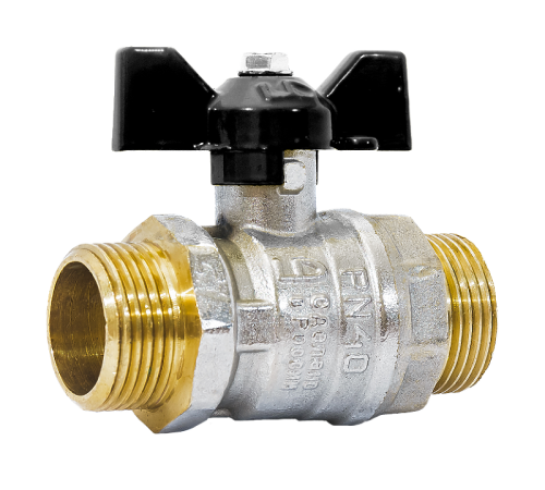 Кран шаровой латунный LD Pride 47.15.Н-Н.Б Ду 15 Ру 40 нр-нр бабочка 47.15.Н-Н.Б