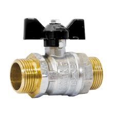 Кран шаровой LD Pride 47.20.Н-Н.Б Ду 20 НР-НР бабочка 47.20.Н-Н.Б