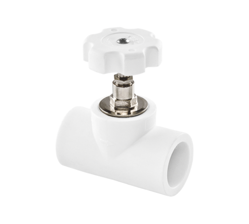 Вентиль полипропиленовый TEBO PP-R 25 мм 90 градусов в сборе 10-110101-025