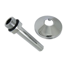 Трубка соединительная с розеткой Schlosser 15x1-1/2 HP 110 мм хром 1428380