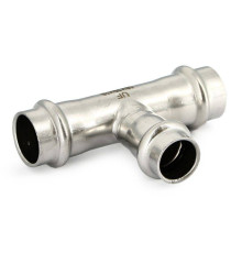 Тройник пресс Uni-Fitt 28х15х28 мм нержавеющая сталь 796S4140