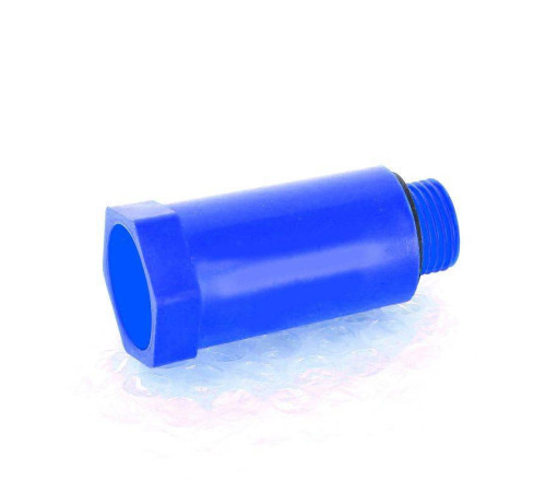 Заглушка монтажная Uni-Fitt 1/2 наружная резьба с кольцом O-Ring синяя 608B2001