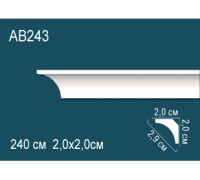 Карниз потолочный Perfect AB243 полиуретановый 130x130x2000 мм AB243