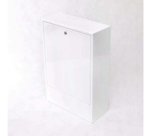 Шкаф коллекторный накладной глубокий Uni-Fitt ШРН-1-180 450х650х180 мм серый 481G1000 RAL 7035