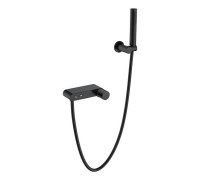 Смеситель для душа Boheme Stick с душевым набором черный 123-BB.2