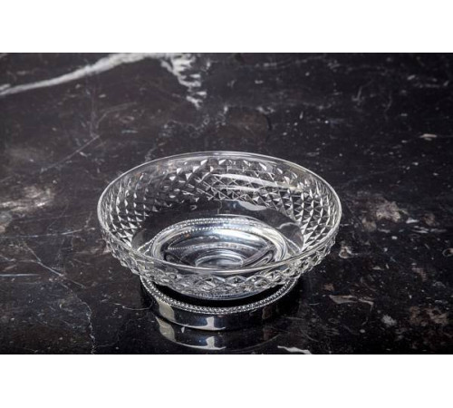 Мыльница настольная Boheme Murano Cristal хром 10204