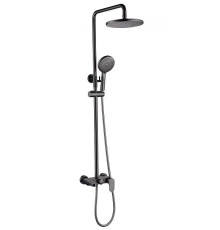 Душевая стойка с верхним душем Boheme Spectre gun metal 458-GM