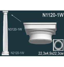 Капитель колонны Perfect полиуретан N1120-1W