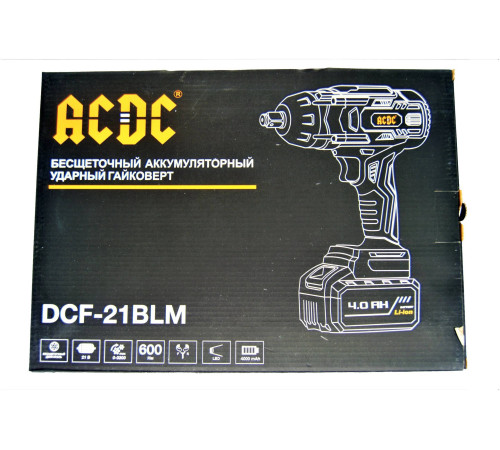 Гайковерт аккумуляторный бесщеточный ACDC DCF-21BLM ONE PLUS DCF-21BLM
