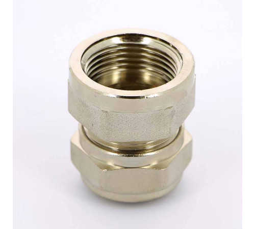 Муфта обжимная никелированная Uni-Fitt 20x3/4 ВР 661N7300