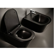 Биде подвесное Boheme Avva 35.5х53 см черный 974-B