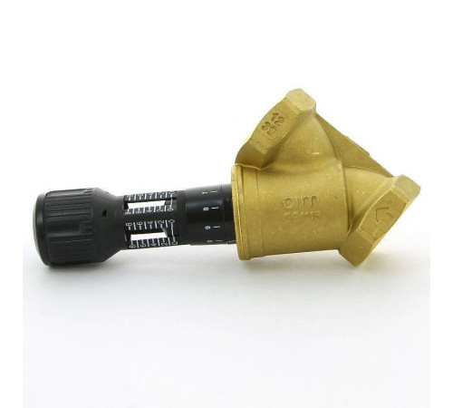 Клапан балансировочный ручной Cimberio CIM 747OT 2 ВВ с 2 ниппелями CIM 747OT N 2