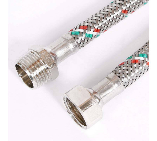 Гибкая подводка для воды Uni-Fitt 1/2 НВ 300 см нержавеющая сталь 501S2030