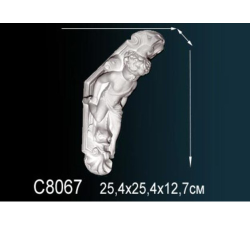 Консоль декоративная из полиуретана Perfect C8067