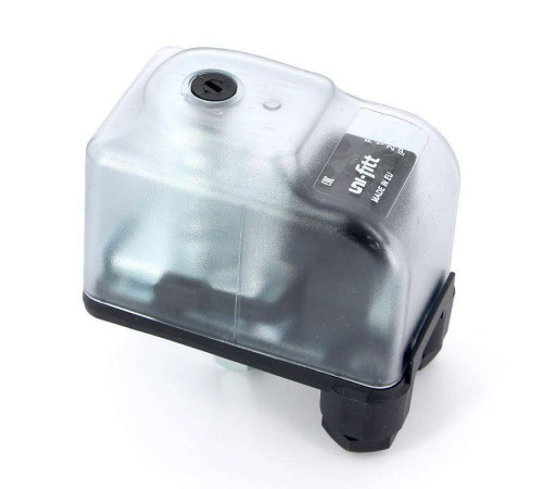 Реле давления UNI-FITT PM 5 с накидной гайкой 1/4 1-5 бар прозрачный корпус 261T0105